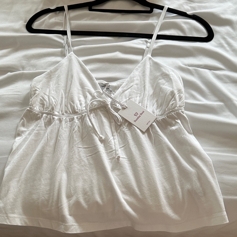 NWT Sunday best by Aritzia white tank